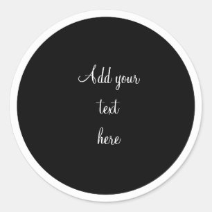 Adesivo Redondo Círculo preto com MODELO de armação em círculo