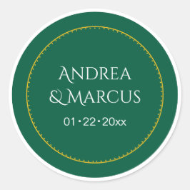 Adesivo Redondo Círculo Verde da Floresta