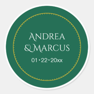 Adesivo Redondo Círculo Verde da Floresta