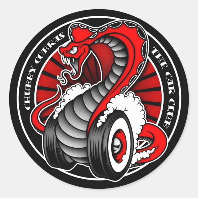 Adesivo Redondo Círculo Vermelho 3" (Frente)