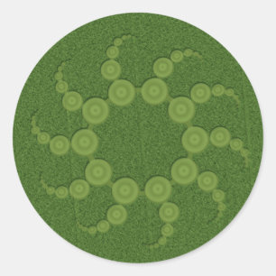 Adesivo Redondo Círculos da colheita do UFO