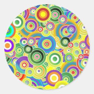 Adesivo Redondo Círculos de Cores