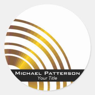 Adesivo Redondo Círculos executivos modernos personalizados