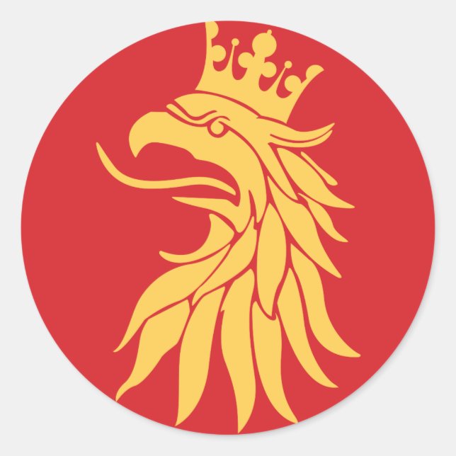 Adesivo Redondo Circunscrição de Scania (Skåne) (Frente)