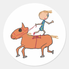 Adesivo Redondo Circus Horse Circular