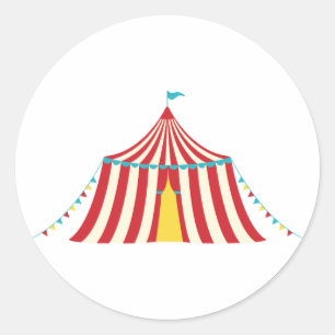Adesivo Redondo Circus Tent