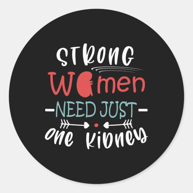 Adesivo Redondo Cirurgia de transplante Doença Renal Doente Renal  (Frente)