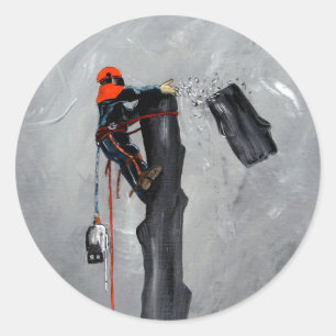 Adesivo Redondo Cirurgião Árvore Arborista de Natal presente Anive