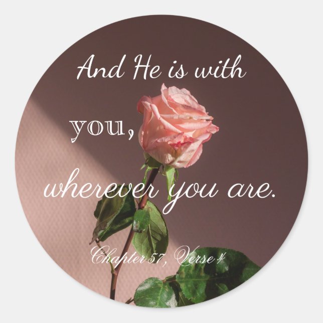 Adesivo Redondo citação (Frente)