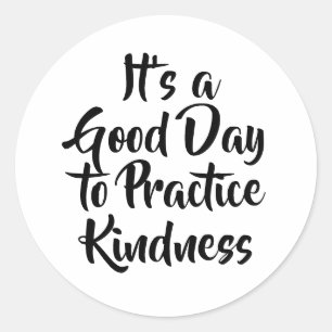 Adesivo Redondo Citação de gentileza prática