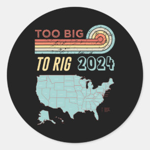 Adesivo Redondo Citação De Trump Engraçada Para Rig Dizendo Trump