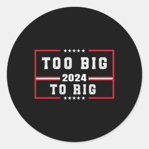 Adesivo Redondo Citação De Trump Engraçada Para Rig Dizendo Trump 