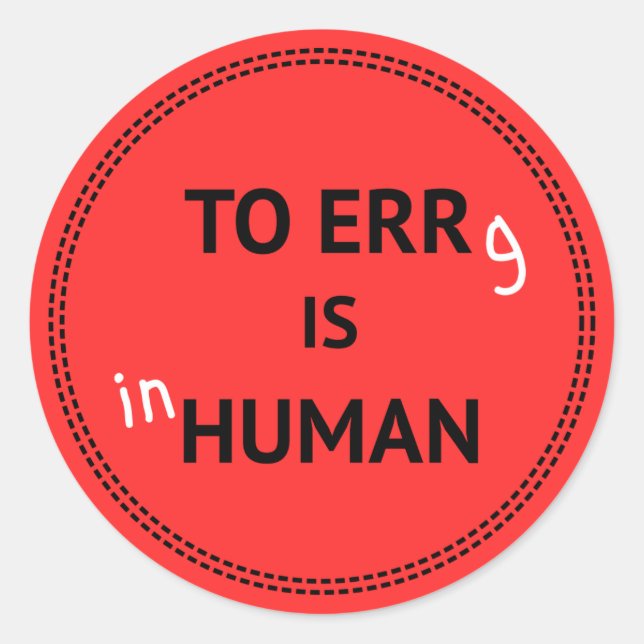 Adesivo Redondo Citação desportiva de treino de energia engraçado (Frente)