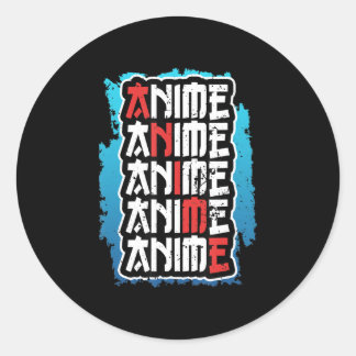Adesivo Redondo citação do amante de animação engraçado cosplay ot