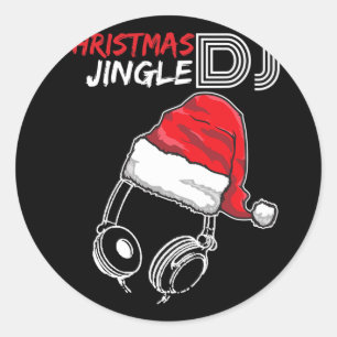 Adesivo Redondo Citação Do Jingle De Natal - Presente Engraçado
