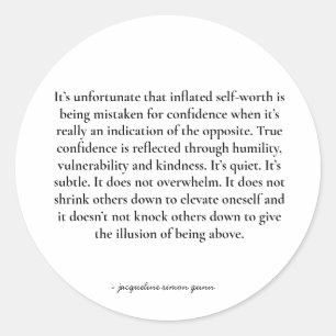 Adesivo Redondo Citação Empoderadora