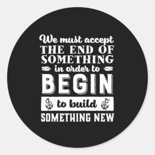 Adesivo Redondo Citação Inspiracional Vintage Solte e continue