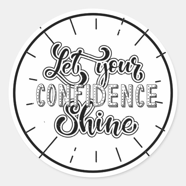 Adesivo Redondo Citação Motivacional (Frente)