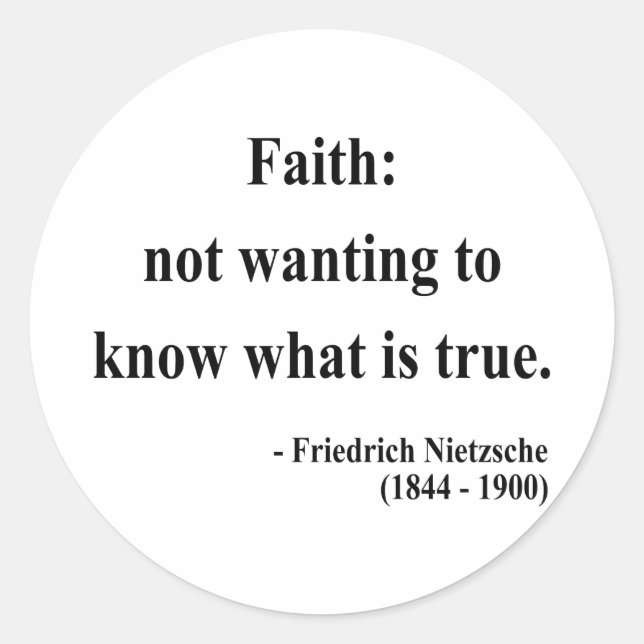 Adesivo Redondo Citação Nietzsche 5a (Frente)