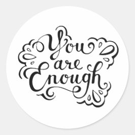 Adesivo Redondo Citação Simples e Bonita