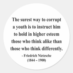Adesivo Redondo Citações 2a de Nietzsche