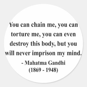 Adesivo Redondo Citações 7a de Gandhi