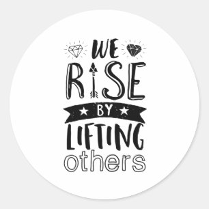 Adesivo Redondo Citações amáveis inspiradas nós aumentamos