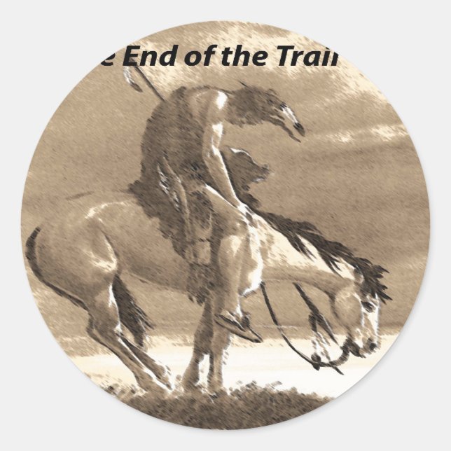 Adesivo Redondo Citações Americanas Nativas (Frente)