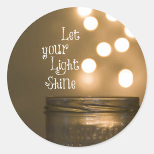 Adesivo Redondo Citações cristãs do verso inspirado da bíblia