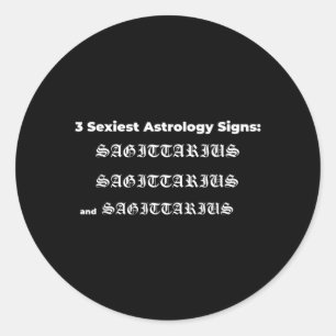 Adesivo Redondo Citações de Aniversário de Sagitário _ Astrologia