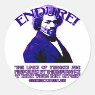 Adesivo Redondo Citações de Frederick Douglass: Os limites de