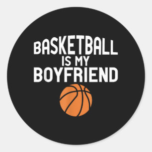 Adesivo Redondo Citações de Jogador de Basquete - O Basquete É Meu