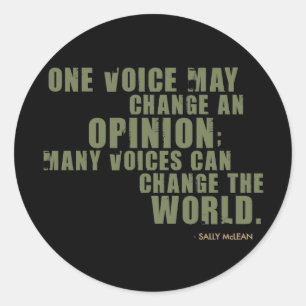Adesivo Redondo Citações de Sally McLean