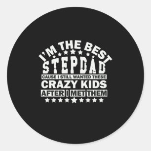 Adesivo Redondo Citações do Avô Eu Sou O Melhor Stepdad