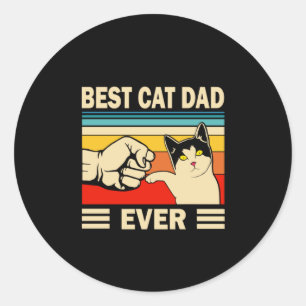 Adesivo Redondo Citações do Avô Melhor Pai De Gato Nunca
