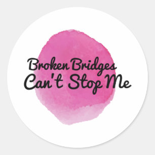 Adesivo Redondo Citações inspiradoras para sonhadores e duros