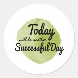 Adesivo Redondo citações motivacionais de autoaceitação