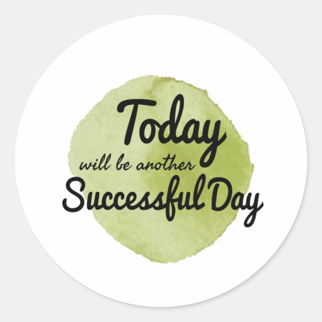 Adesivo Redondo citações motivacionais de autoaceitação (Frente)