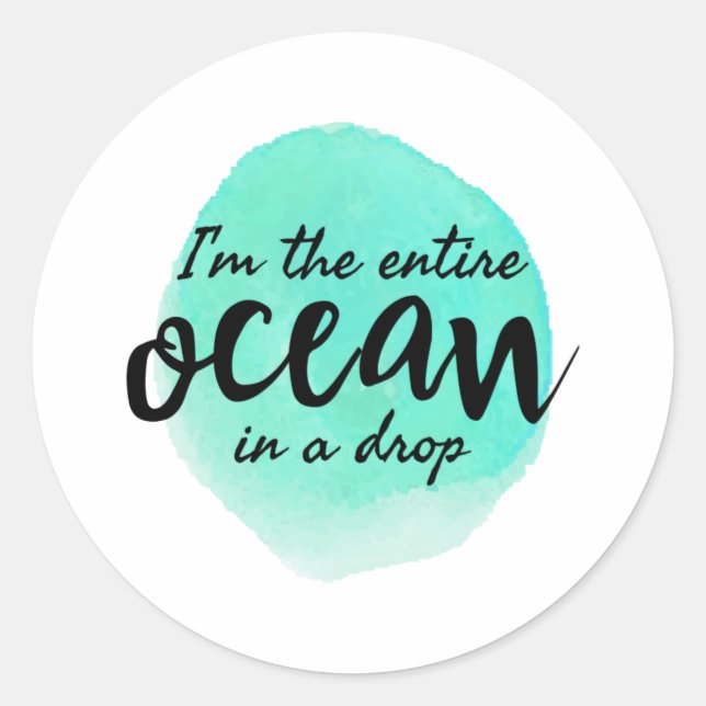 Adesivo Redondo citações motivacionais matinais e inspiradoras (Frente)