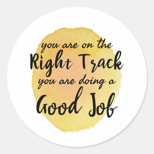 Adesivo Redondo citações motivacionais para o autoatendimento (Frente)