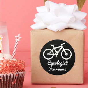 Adesivo Redondo Citações personalizadas do Cycologista do Ciclo Lo
