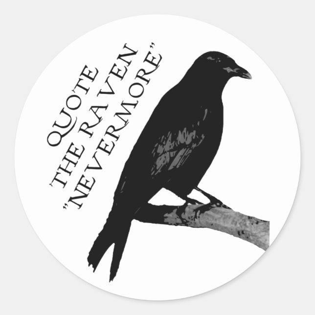 Adesivo Redondo Cite O Raven (Frente)