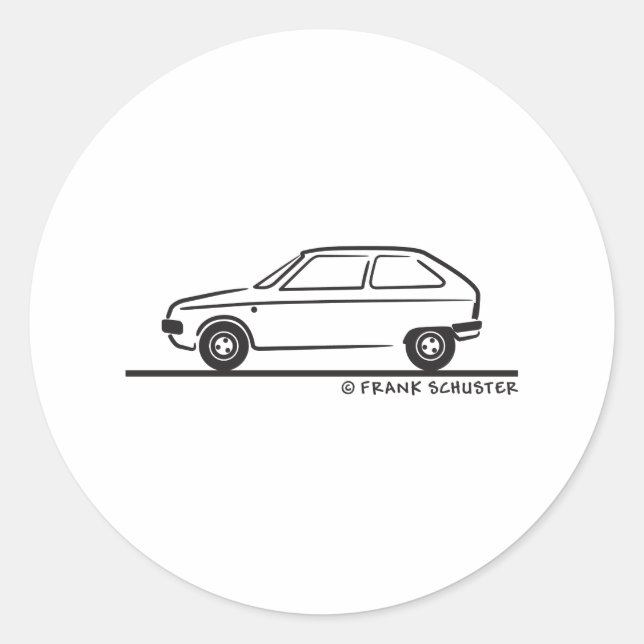 Adesivo Redondo Citroën Visa Citroen Visa (Frente)