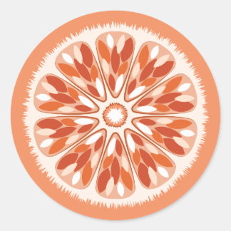 Adesivo Redondo Citrus Slices Orange