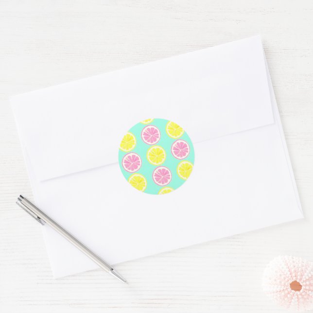 Adesivo Redondo Citrus Symphony (Envelope)