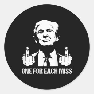 Adesivo Redondo (ck) Trump Uma Para Cada Camiseta Miss Trump Voto