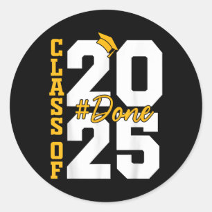 Adesivo Redondo Cl De 2025 Concluído Graduação 2025