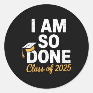 Adesivo Redondo Cl De 2025 Eu Já Terminei A Graduação Para Ele.