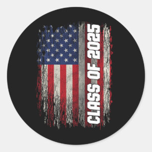 Adesivo Redondo Cl De 2025 Funny Mais velho 2025 Bandeira American