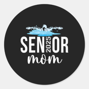 Adesivo Redondo Cl De 2025 Mais velho Mãe Natação Equipe Swimmer C